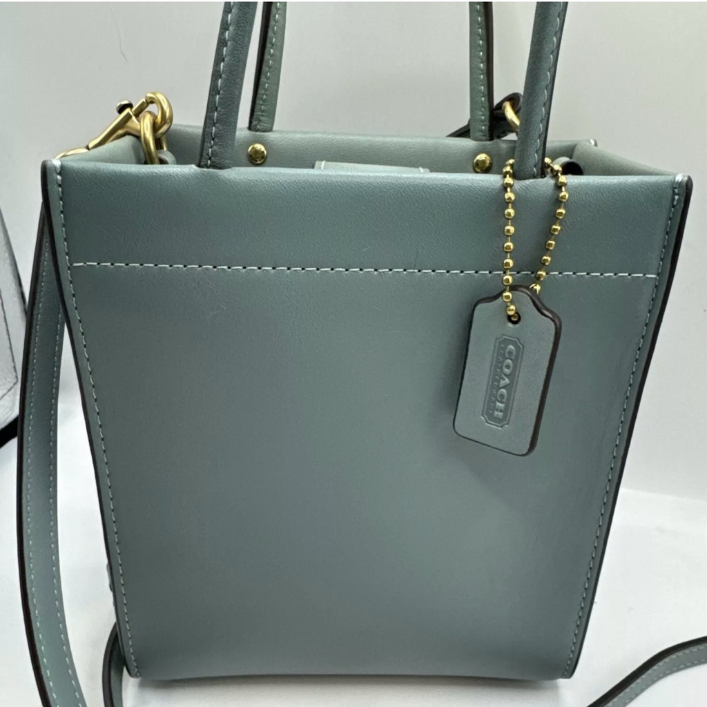 Coach Mini Cashin Tote/Crossbody Bag - Sage Green - New With Tags